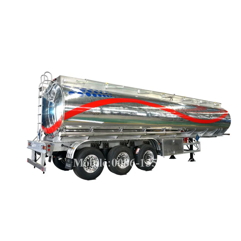 aluminium tank 40000l road tanker for transport fuel oil super