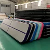 2018 New design black color inflatable air tumble track Rainbow gymnastics mat for fun