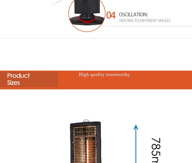 Konwin Halogen Infrared Electric Heater Quartz Carbon Nsb120sl20 Buy