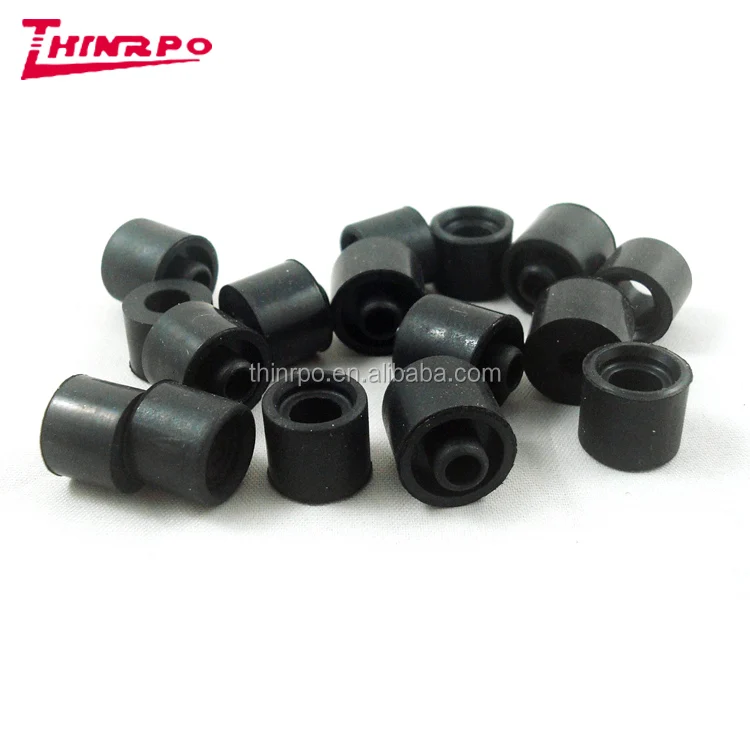 Custom Recessed Rubber Bumper With Metal Plate/screw Metal