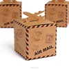 New Let the Adventure Begin Airplane Kraft Favor Box Party Candy Boxes