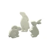 White Bunny Ceramic Article Easter Rabbit Decoration