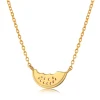 Renfook 925 sterling silver fruit summer watermelon jewelry necklace