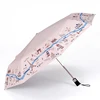 3 Fold Auto Open And Close Mini Umbrella Sport Travel Uv Protection Custom Print Umbrella Logo