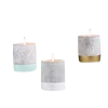 soy wax scented candles for decoration in cement cup