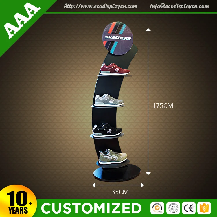 Hot Sale Shoes Store Metal Standing Display Stand For Shoes Promotion
