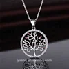 Popular Jewelry Color CZ Stone 925 Silver Tree Pendant