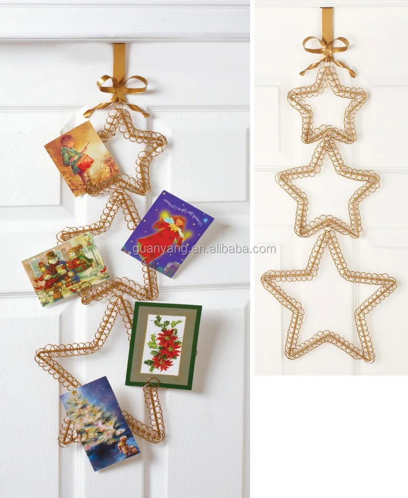 decorative christmas star card holder door hanger buy decorative christmas star card holder door hanger buy