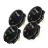 12V Waterproof Mini Round Panel LED Digital Display Voltmeter Meter For Motorcycle Car Boat