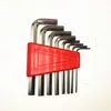 8pcs nickel-plated short type hex key kit