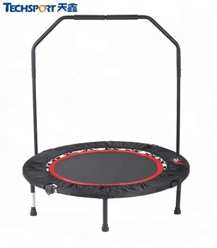 folding trampoline with handle