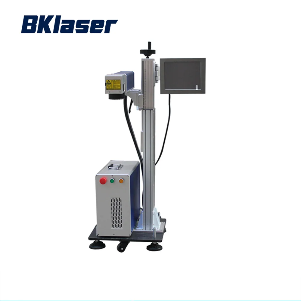 20w Online Flying Laser Label Marking Machine On Production Line Cable