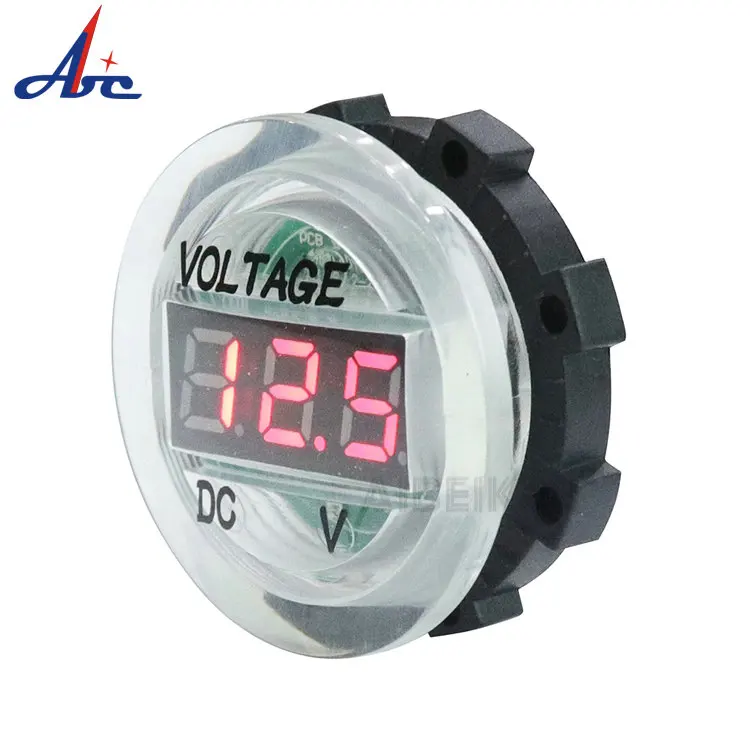 Waterproof Car LED Panel Meter Voltage Meter Digital Display Mini DC Voltmeter 
