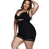 Woman Full Bodysuit Crotchless Open Bust Full Body Shaper Plus Size Hook And Zip Body Shape Smooth Briefer One Piece Shapewear
