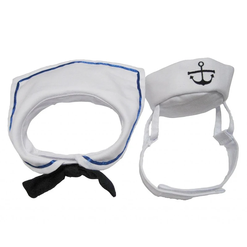 Cat Dog Sailor Costume Cat Sailor Outfit Navy Hat Cats Dogs Costume For ...