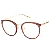 High quality 2018 New Fashion Tide metal frame glasses stylish trend flat mirror glasses hot selling uv400 protection eyewear