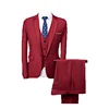 Slim Fit Dinner Suit in Blue/Red Men Suits 3 Pieces