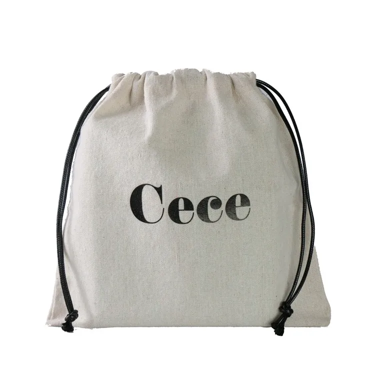 Bulk Wholesale Small Size 6oz Canvas 100 Cotton Canvas Drawstring Bag