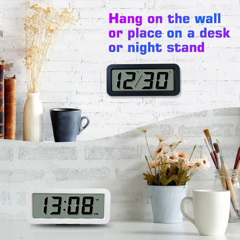 christmas Black white Simple unique designs Square time easy 13 classic music setting smart children's alarm wall mounted clock