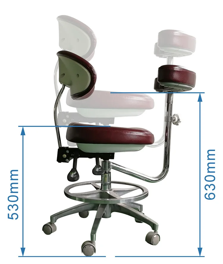 Hot Sale Price Height Adjustable Medical Dental Lab Doctor Chair With