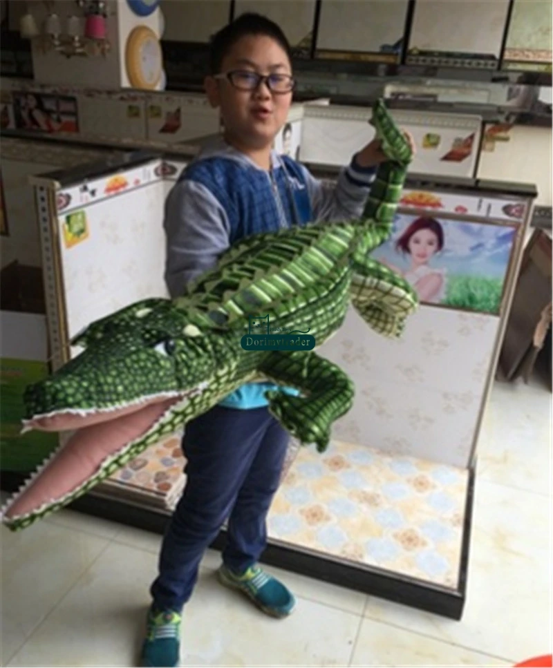 Dorimytrader Giant Stuffed Animal Crocodile Plush Toy Soft Big Realistic Alligator Animals Doll Gift for Children DY61871 (11)