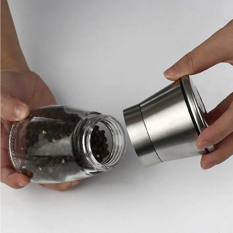150ml Cumin Glass Spice Grinder Bottle Mills,Glass Herb Grinder,Hand