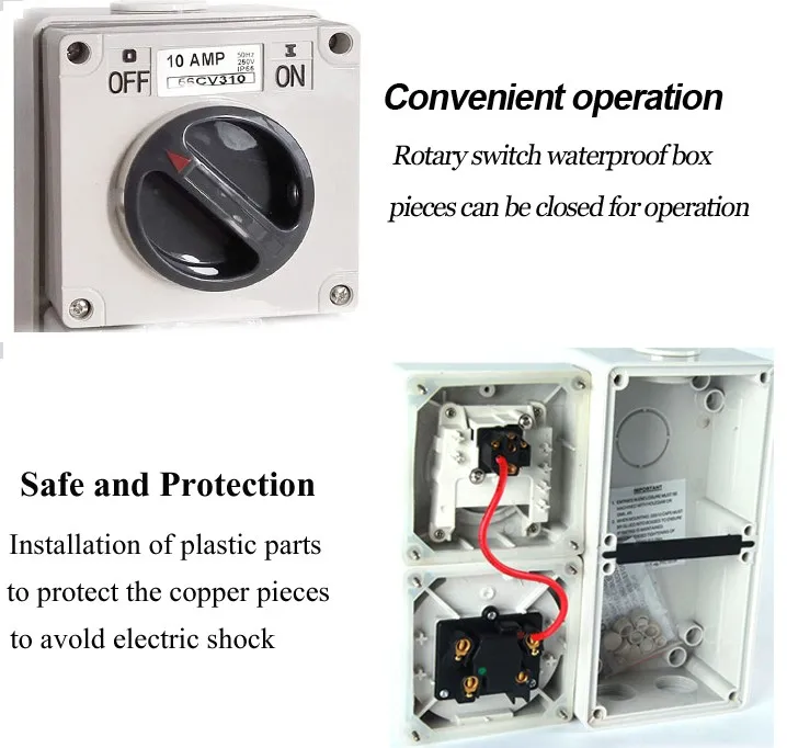Outdoor Waterproof Ip66 20a 250vac Industrial Electrical