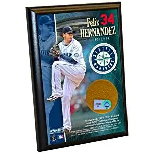 Felix Hernandez Seattle Mariners 4x6 Plaque Safeco Field Dirt