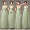 ZHF179 2018 New design green bride flower lace wedding dress long bridesmaid dress