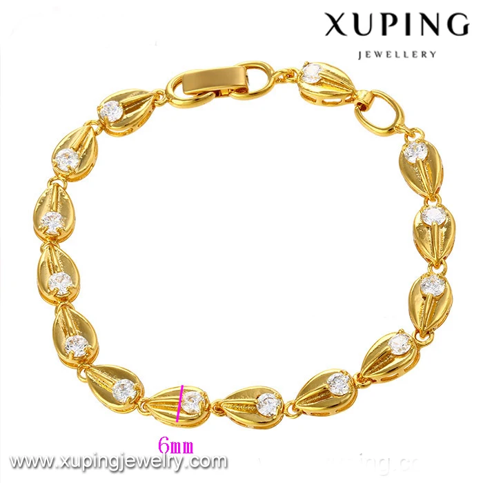 73476 Xuping Fashion Imitation Jewellery Dubai 24k Gold Plated Zirconia