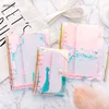 Refillable Custom Colored Waterproof Laser Cover 6 holes Ring Binder A5 PVC Notebook Cover with Ruler