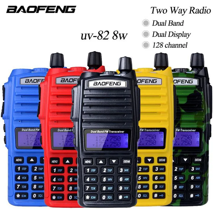 Baofeng UV-82 8W High Power Walkie Talkie - 5-10km Range