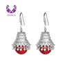 AIDAILA Fine Jewelry Exquisite Micro Pave Pearl Dangle Hook Earrings For Weddings