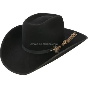 cheap black felt cowboy hat