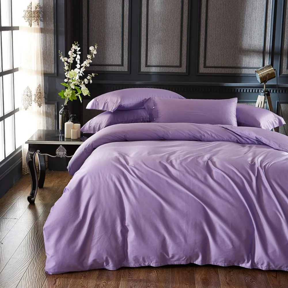 Egyptian Cotton Duvet Cover Set 200TC Quilt Bedding Set+Pillow Cases & bed Sheet 