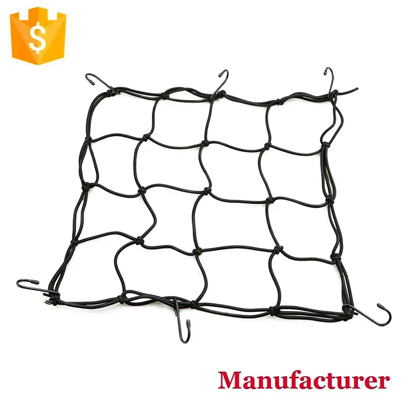 Bungee Cord Cargo Net For Bike Motorcycle To Bundle With 6 Hooks Buy