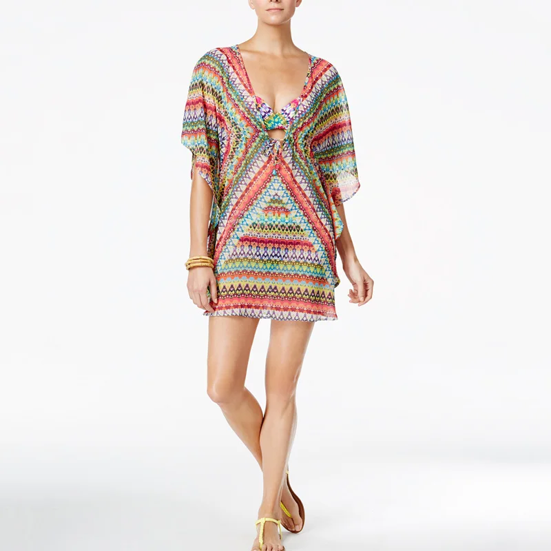 chiffon beach kaftan