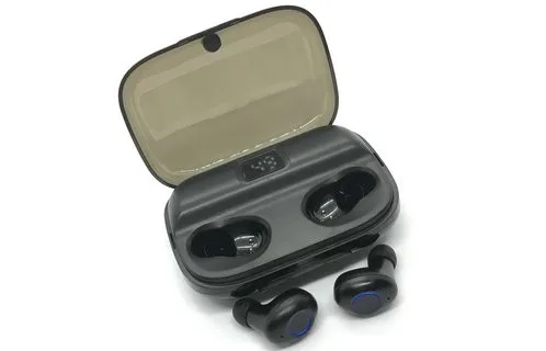 Long battery life TWS earphone with charge case 35mAh earbuds and 2500mAh case standby 360days with battery capacity display - ANKUX.COM