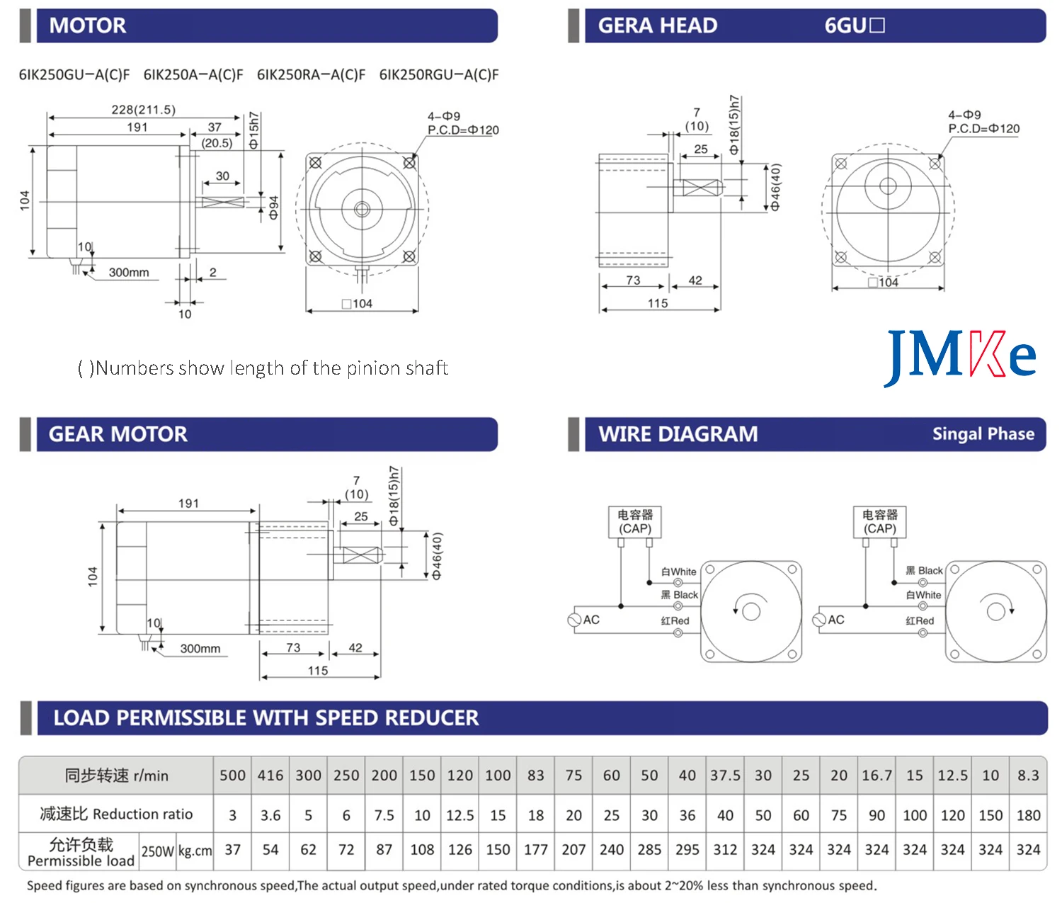 220v Gear Motor