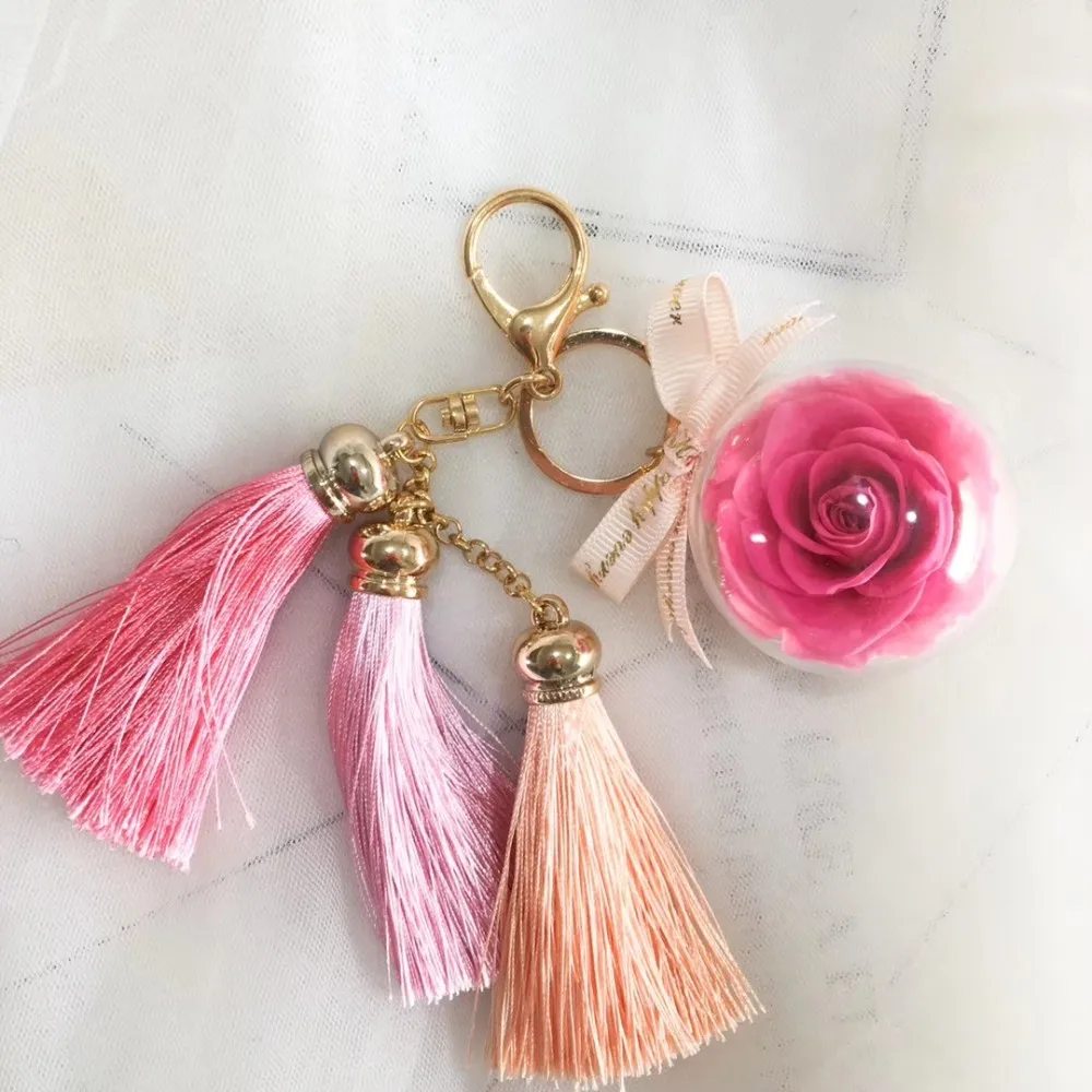 Preserved Flower Keychain Buy Preserved Flower Keychain,Wedding