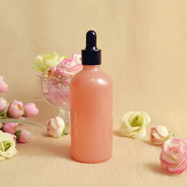 15ml 30ml 50ml 100ml Pink Essential Oil Bottle Glass Bottle For Skin
