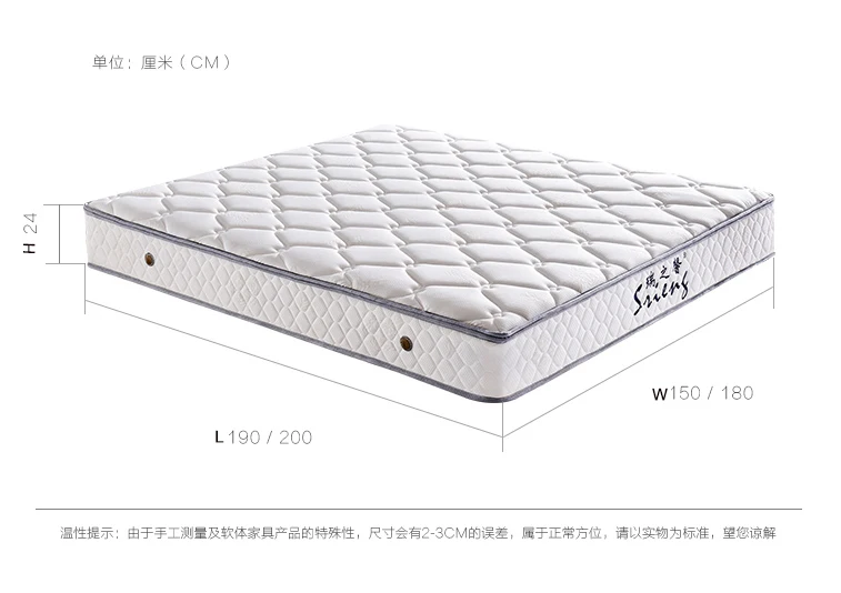 Dismountable Latex Layer Used Hotel Rebonded Foam Mattresses With