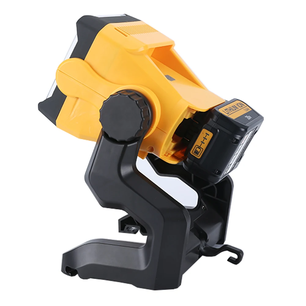 J013 18W Led Round Flood Light Rechargeable LED Work Lamp Compatible with Dewalts Li ion Battery Construction Emergency  Light