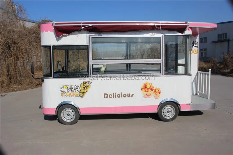 Oem Electric Food Cart Mobile Coffee Truck Vending Fast Food Car Street