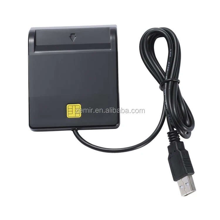 Easy Comm Emv Usb Smart Card Reader Cac Common Access Atm Chip Card