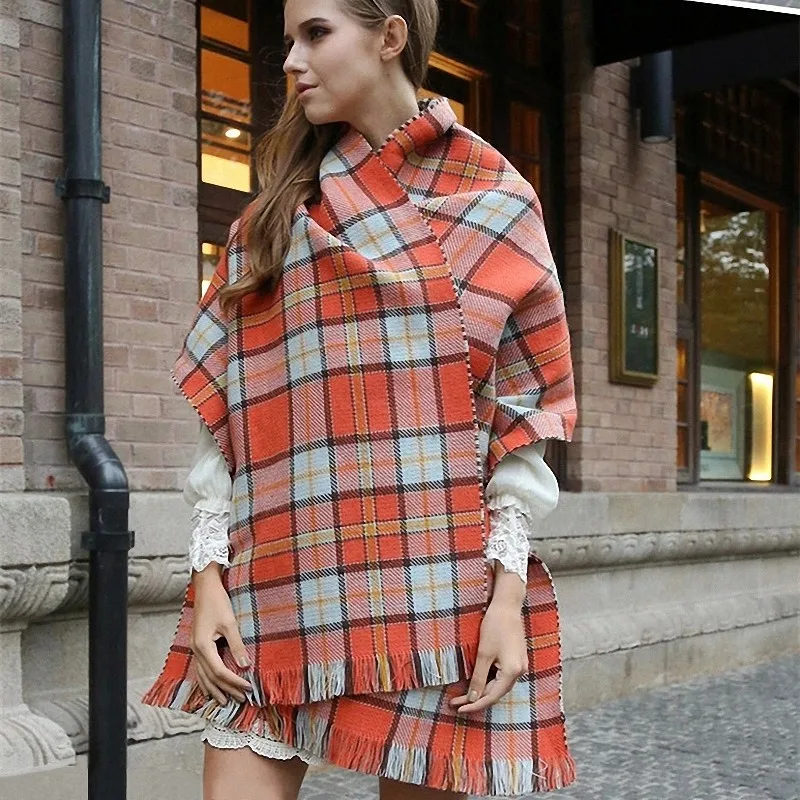 za font b Winter b font Brand Scarf Women 2016 Foulards Femme long Blanket Scarf Plaid
