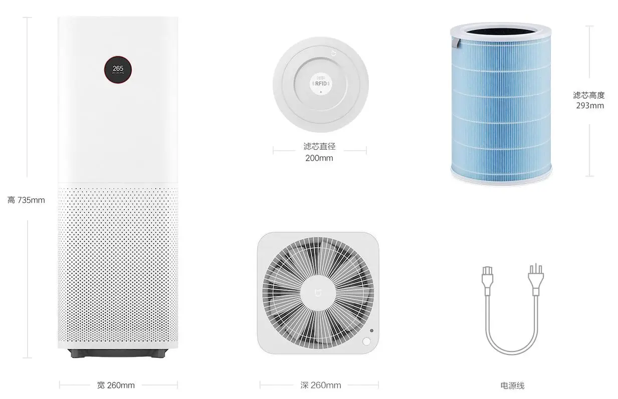 Original Xiaomi Air Purifier Pro Oled Display Screen Laser Particle