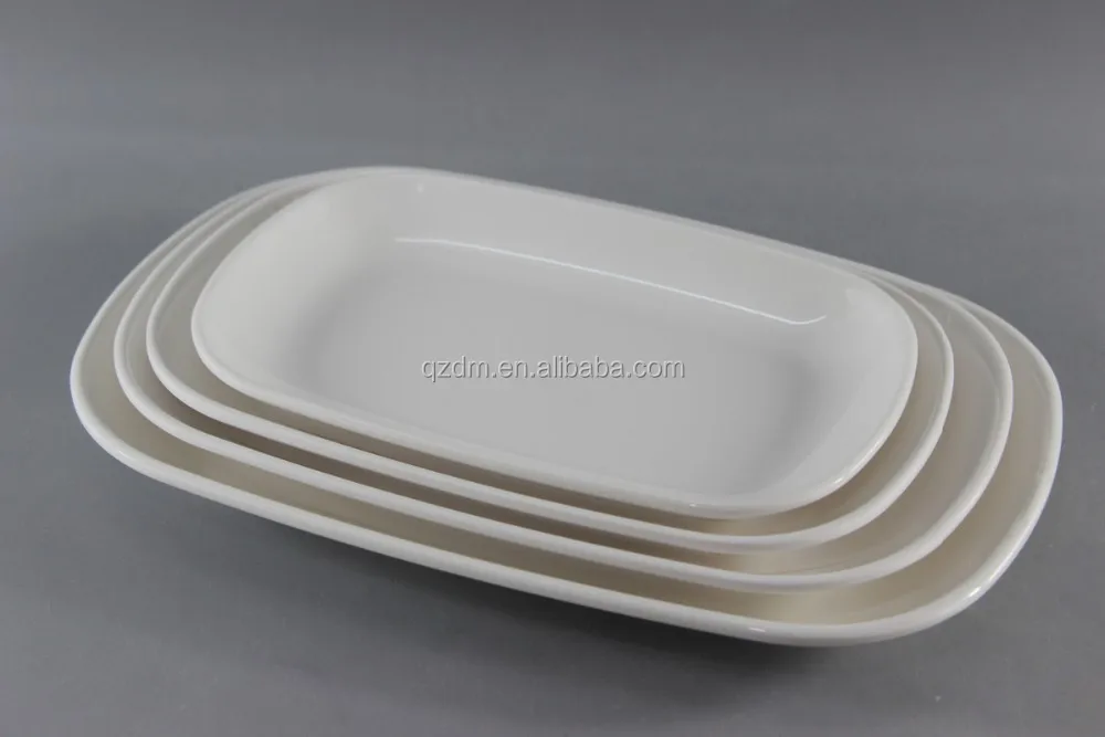 Set Of 4pcs Melamine Oval Plate/Melamine Oval Plate Set