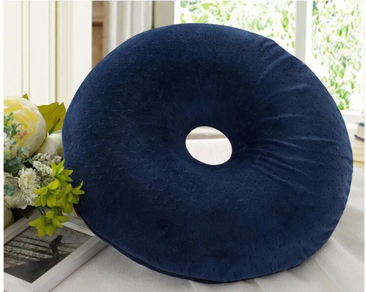 High Rebound Comfort Doughnut Cushion Pu Foam Ring Cushion Soft Pillow 3d Printed Donut Plush Chair Seat Cushion