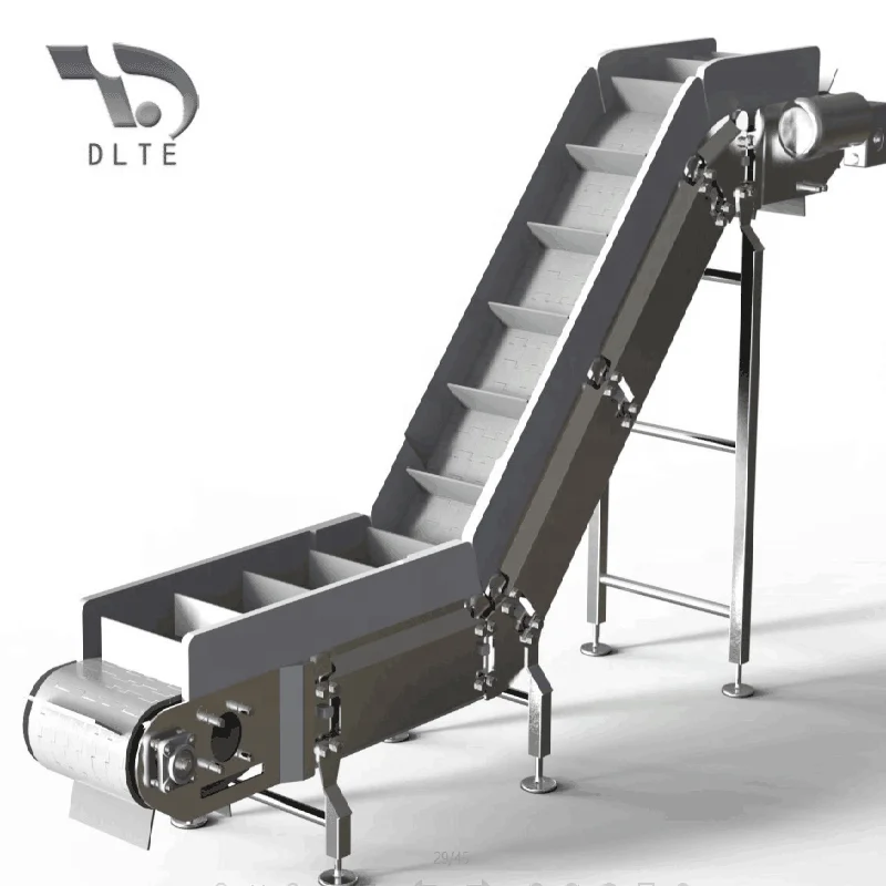 Dlte Lifting Conveyor With Zstructure Z Type Tilted Conveyor Incline